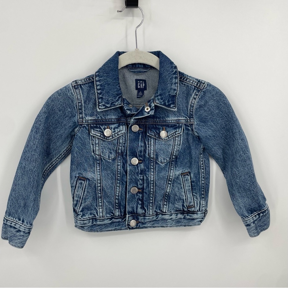 Baby Gap Toddler Icon Denim Jacket - boys Sz 4T snap closure